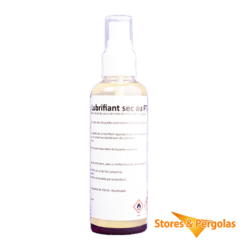 Lubrifiant sec au PTFE  (Pulvérisateur 100ml - Pour 10 stores)